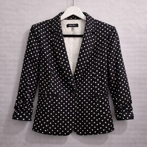 Nine West | Black & White Polka Dot Blazer | Size 10
